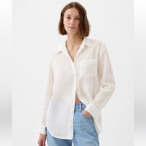 Linen Boyfriend Shirt